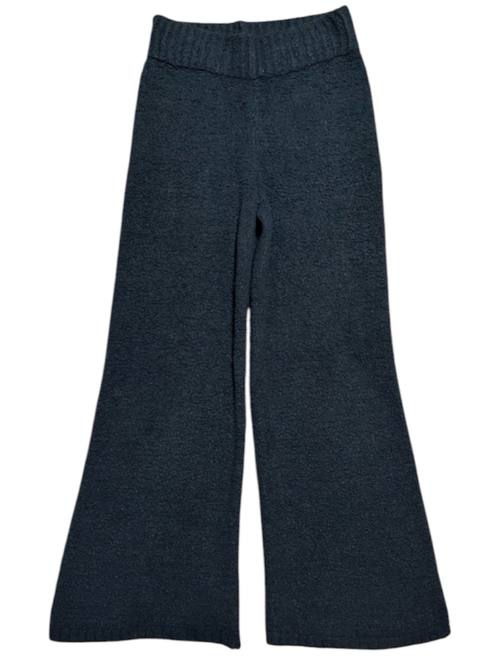 SKIMS Cozy Knit fuzzy teddy wide leg lounge pants black Large/x-Large